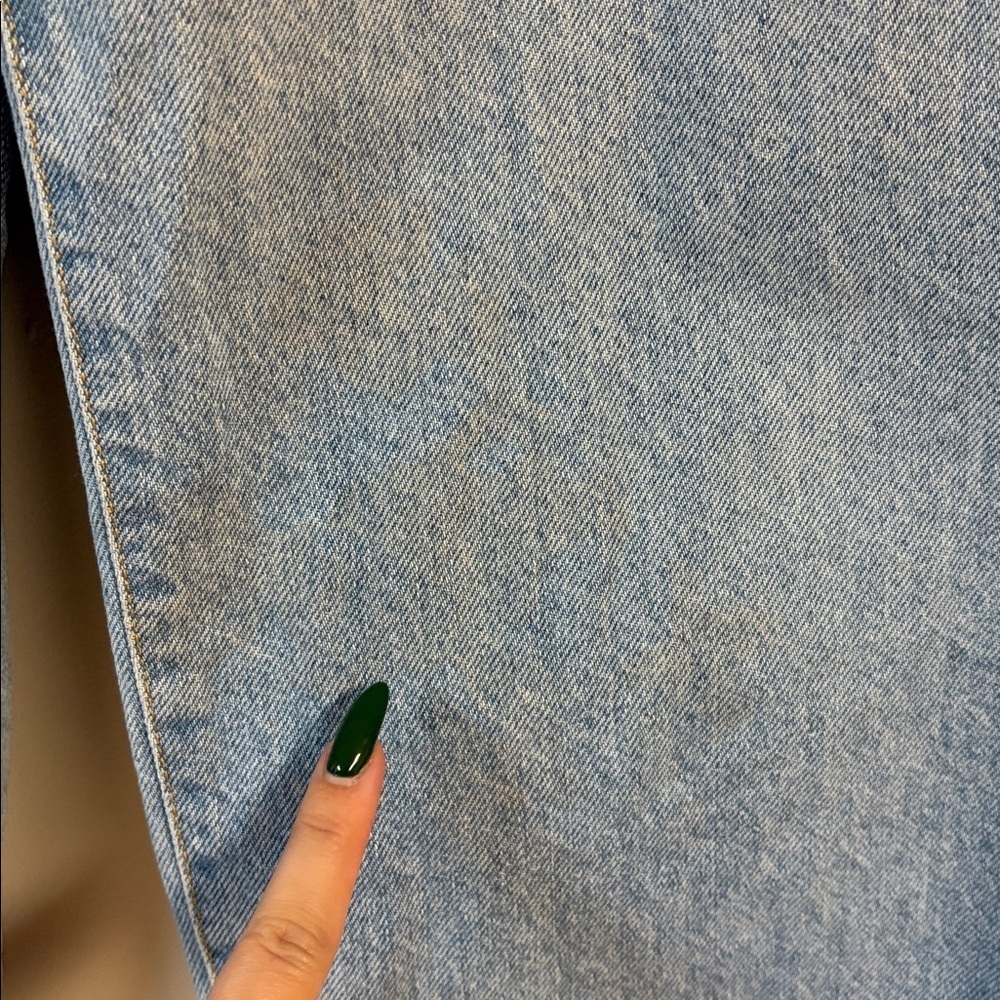 Zara  Women’s Light Blue slouchy Jeans size us 0 - Picture 7 of 7